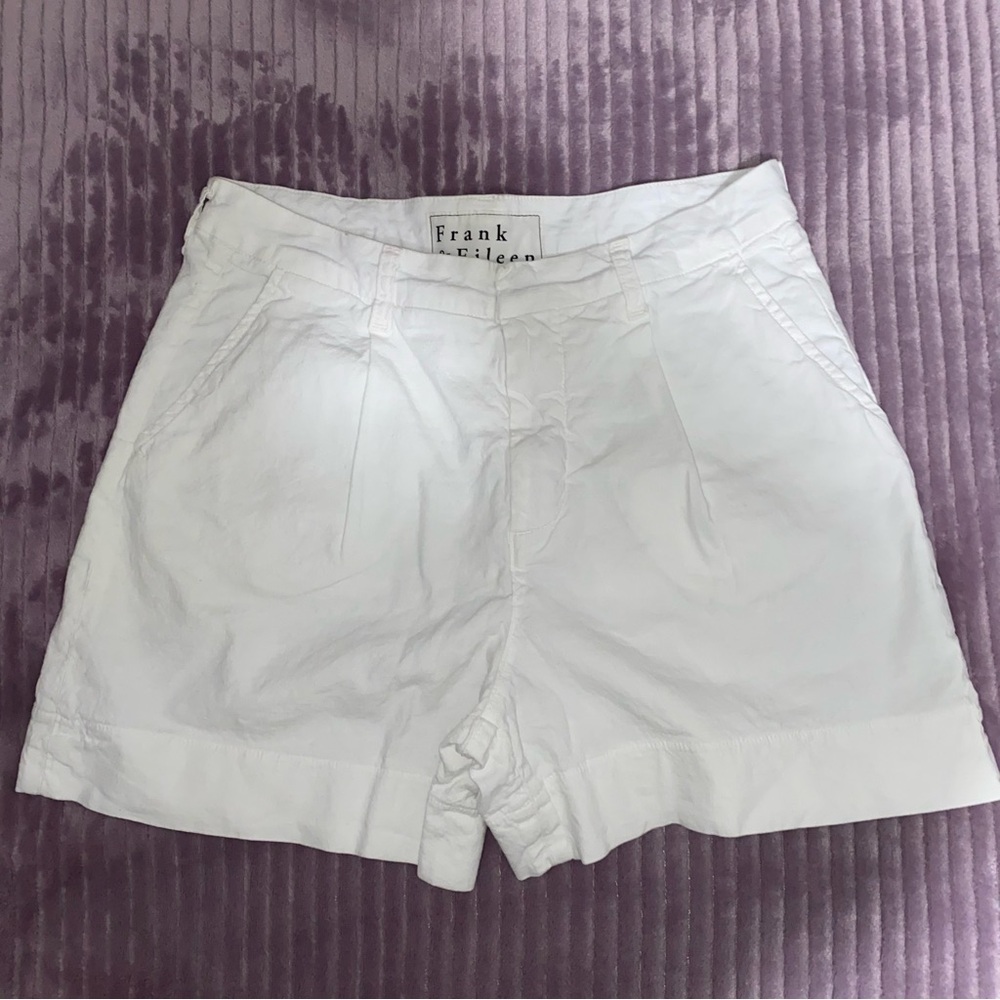 FRANK AND EILEEN white linen short